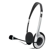 Наушники с микрофоном (гарнитура) SVEN AP-010MV, проводные, 2 м, с оголовьем, черные, SV-0410010MV
