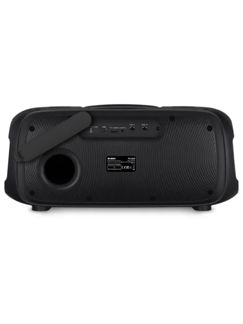 Колонка портативная SVEN PS-860, 100 Вт, TWS, Bluetooth, FM, USB, microSD, черный, SV-022518