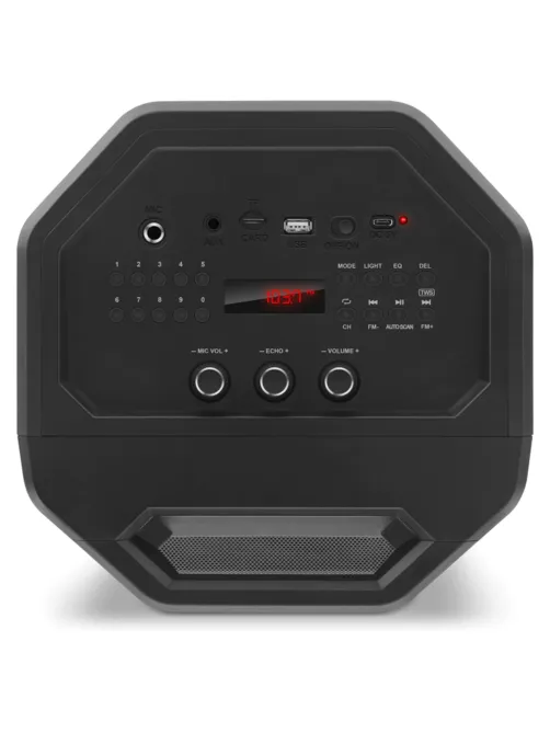 Колонка портативная SVEN PS-655, 50 Вт, TWS, Bluetooth, FM, USB, microSD, LED-дисплей, пульт, черная, SV-020163
