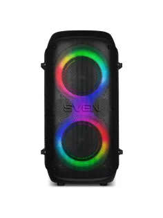 Колонка портативная SVEN PS-800, 100 Вт, TWS, Bluetooth, FM, USB, microSD, LED-дисплей, черная, SV-021511