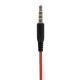 Наушники проводные внутриканальные с микрофоном SONNEN EP-H47RB, 1,1 м, красные/черные, 514129