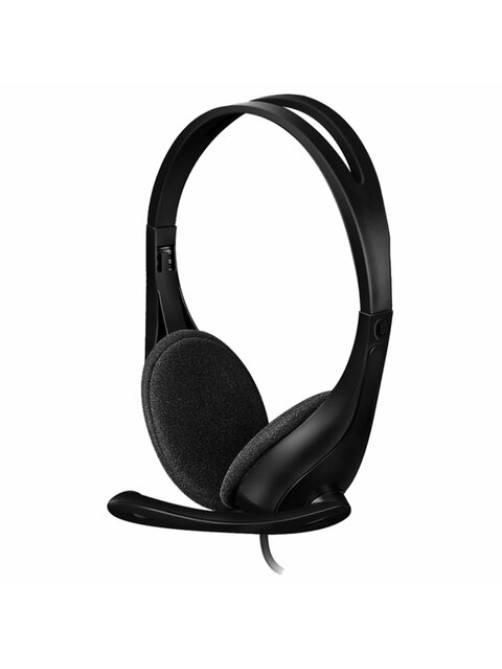 Наушники с микрофоном (гарнитура) A4TECH HU-9, проводные, 1.8 м, USB, черные, 1530266