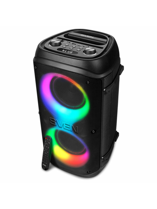 Колонка портативная SVEN PS-800, 100 Вт, TWS, Bluetooth, FM, USB, microSD, LED-дисплей, черная, SV-021511