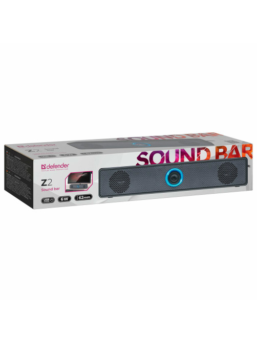 Саундбар DEFENDER Z2, 2.0, 6 Вт, питание от USB, 65102