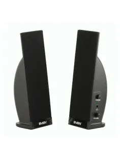Колонки компьютерные SVEN 230, 2.0, 2х2 Вт, пластик, черные, SV-0110230BK