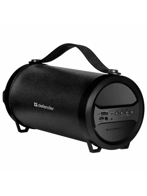 Колонка портативная DEFENDER G24, 1.0, 10 Вт, Bluetooth, FM-тюнер, microSD, чёрная, 65124