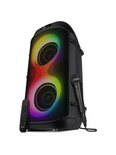 Колонка портативная SVEN PS-850, 100 Вт, TWS, Bluetooth, FM, USB, microSD, LED-дисплей, черная, SV-022679