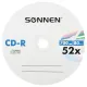Диск CD-R SONNEN, 700 Mb, 52x, Cake Box (упаковка на шпиле) КОМПЛЕКТ 100 шт., 513533