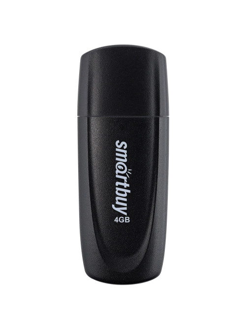 Флеш-диск 4 GB SMARTBUY Scout USB 2.0, черный, SB004GB2SCK