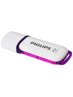Флеш-диск 64 GB PHILIPS SNOW, разъем USB 3.0, фиолетовый, FM64FD75B/97