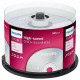Диск DVD+R (плюс) PHILIPS, 4,7 Гб, 16x, Cake Box (упаковка на шпиле), КОМПЛЕКТ 50 шт., DR4S6B50F/97