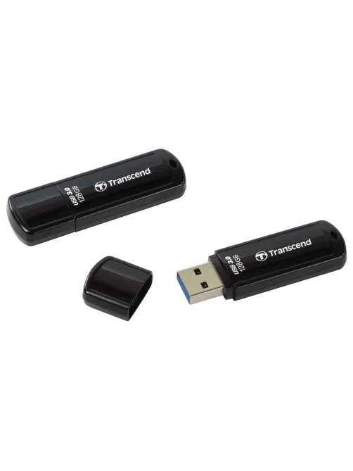 Флеш-диск 128 GB TRANSCEND Jetflash 700 USB 3.0, черный, TS128GJF700
