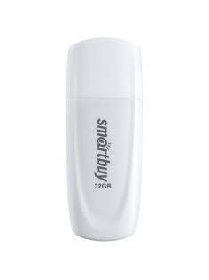 Флеш-диск 32 GB SMARTBUY Scout USB 2.0, белый, SB032GB2SCW
