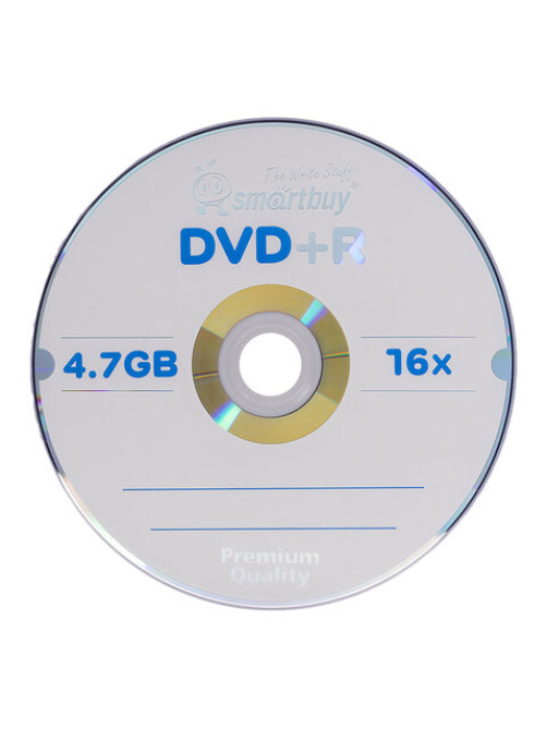 Диски DVD+R (плюс) SMARTBUY, 4,7 Гб, 16x, Cake Box (упаковка на шпиле), КОМПЛЕКТ 50 шт., SBDVPR50