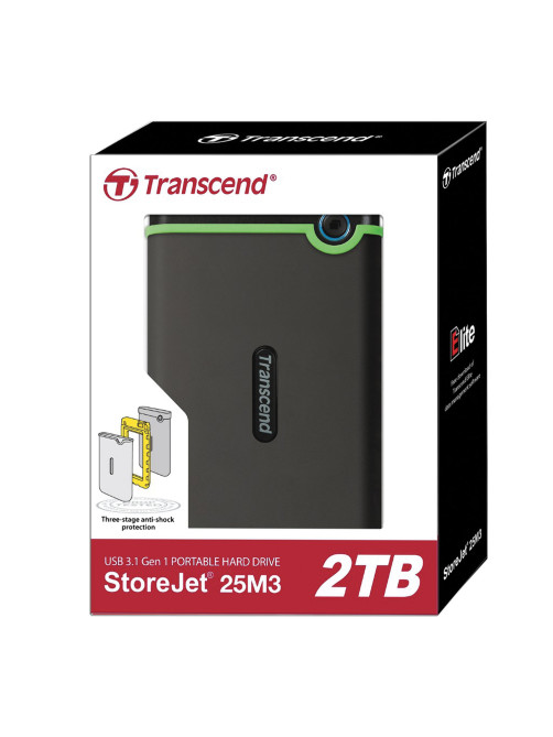 Внешний жесткий диск TRANSCEND StoreJet 25M3S 2TB, 2.5