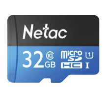 Карта памяти microSDHC 32 ГБ NETAC P500 Standard, UHS-I U1, 80 Мб/с (class 10), адаптер, NT02P500STN-032G-R