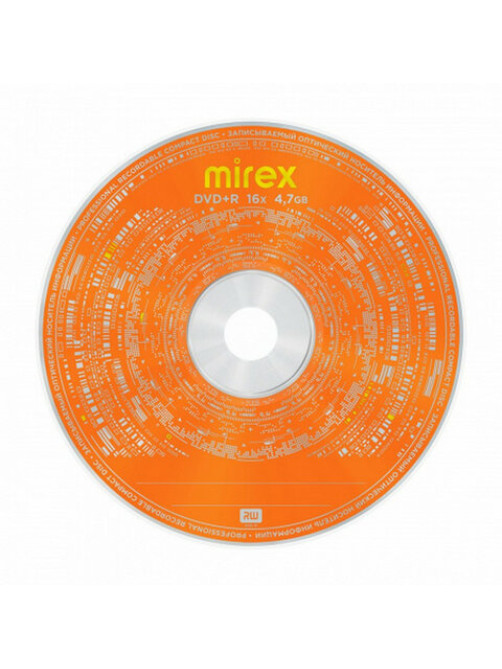 Диск DVD+R (плюс) MIREX, 4,7 ГБ, 16x, Slim Case, КОМПЛЕКТ 5 шт., UL130013A1F