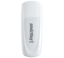 Флеш-диск 16 GB SMARTBUY Scout USB 2.0, белый, SB016GB2SCW