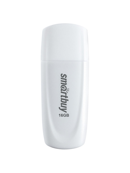Флеш-диск 16 GB SMARTBUY Scout USB 2.0, белый, SB016GB2SCW