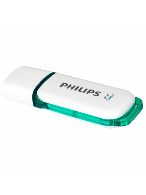 Флеш-диск 8 GB PHILIPS SNOW, разъем USB 3.0, зеленый, FM08FD75B/97
