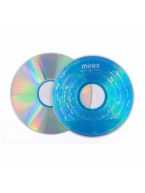 Диск CD-R MIREX, 700 Мб, 48x, Cake Box (упаковка на шпиле), КОМПЛЕКТ 50 шт., UL120051A8B
