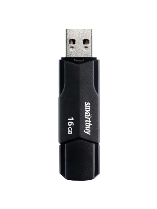 Флеш-диск 16 GB SMARTBUY Clue USB 2.0, черный, SB16GBCLU-K