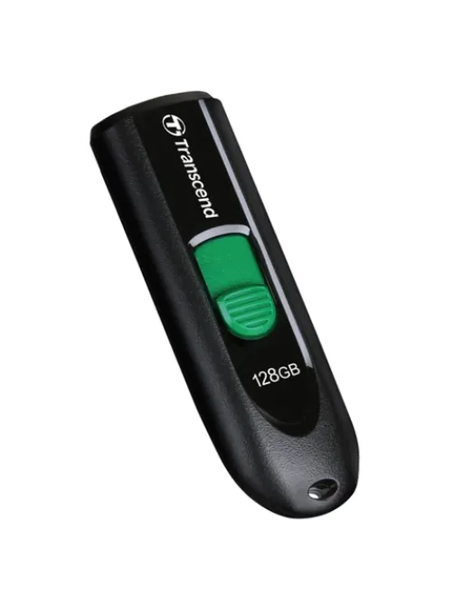Флеш-диск 128 GB TRANSCEND JetFlash 790C, разъем USB Type-С, черный/зеленый, TS128GJF790C