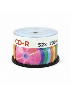 Диск CD-R MIREX Random Color, 700 Мб, 48x, Cake Box (упаковка на шпиле), КОМПЛЕКТ 50 шт., цветные, UL120009A8B