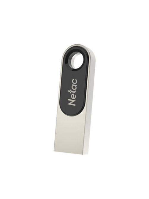 Флеш-диск 64 GB NETAC U278, USB 2.0, металлический корпус, серебристый/черный, NT03U278N-064G-20PN