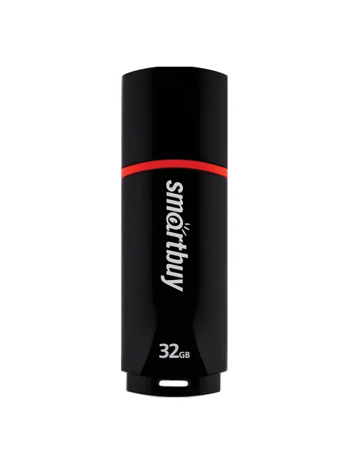 Флеш-диск 32 GB, SMARTBUY Crown, USB 2.0, черный, SB32GBCRW-K