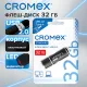 Флеш-диск 32 GB, CROMEX (КРОМЕКС) Standard USB 2.0, черный, 514159