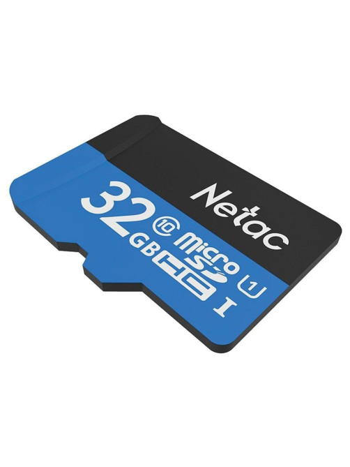 Карта памяти microSDHC 32 ГБ NETAC P500 Standard, UHS-I U1, 80 Мб/с (class 10), адаптер, NT02P500STN-032G-R