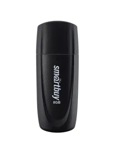 Флеш-диск 8 GB SMARTBUY Scout USB 2.0, черный, SB008GB2SCK