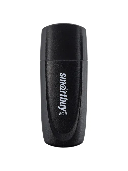 Флеш-диск 8 GB SMARTBUY Scout USB 2.0, черный, SB008GB2SCK