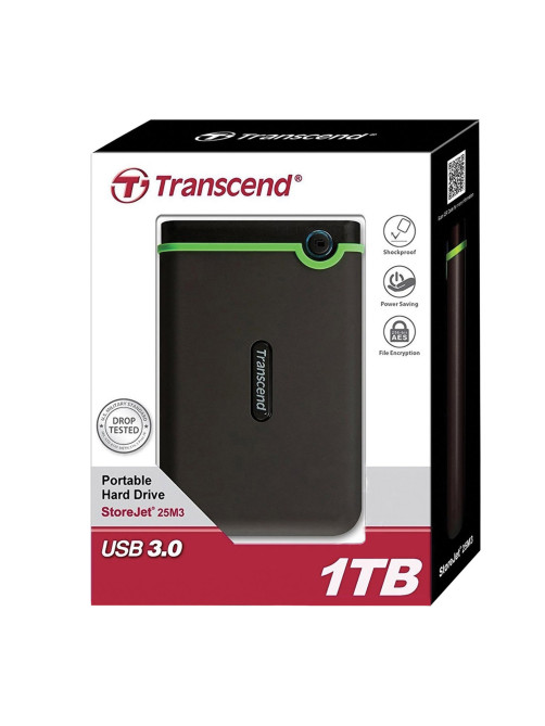 Внешний жесткий диск TRANSCEND StoreJet 25M3S 1TB, 2.5
