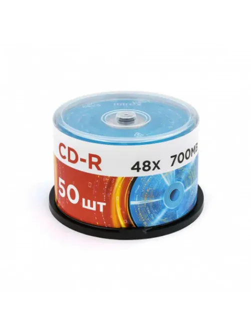 Диск CD-R MIREX, 700 Мб, 48x, Cake Box (упаковка на шпиле), КОМПЛЕКТ 50 шт., UL120051A8B
