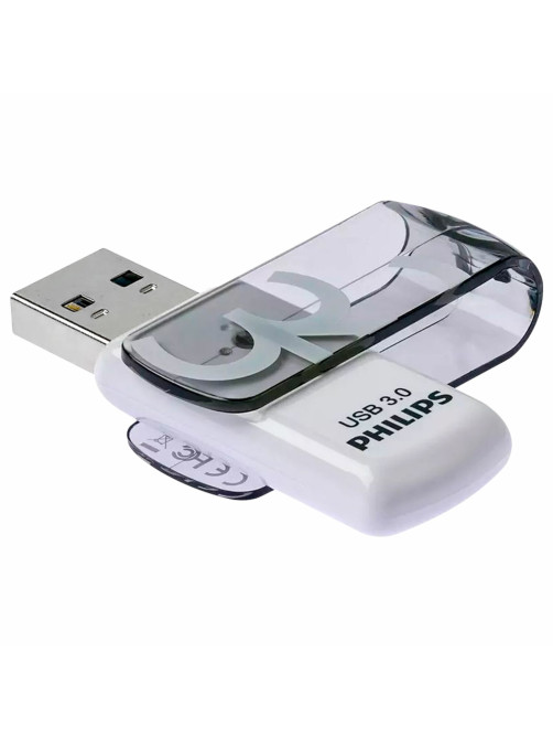 Флеш-диск 32 GB PHILIPS VIVID, разъем USB 3.0, черный, FM32FD00B/97