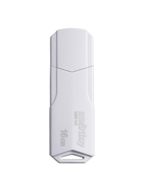 Флеш-диск 16 GB SMARTBUY Clue USB 2.0, белый, SB16GBCLU-W