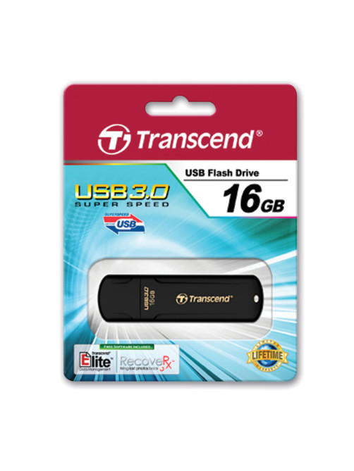 Флеш-диск 16 GB, TRANSCEND Jet Flash 700, USB 3.0, черный, TS16GJF700