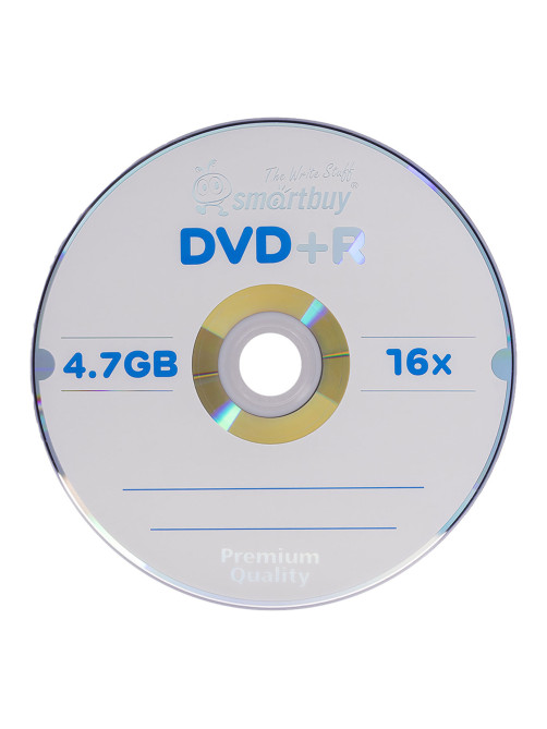 Диски DVD+R (плюс) SMARTBUY, 4,7 Гб, 16x, Cake Box (упаковка на шпиле), КОМПЛЕКТ 50 шт., SBDVPR50