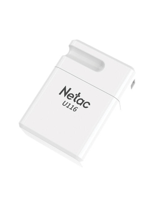 Флеш-диск 16 GB NETAC U116, USB 2.0, белый, NT03U116N-016G-20WH