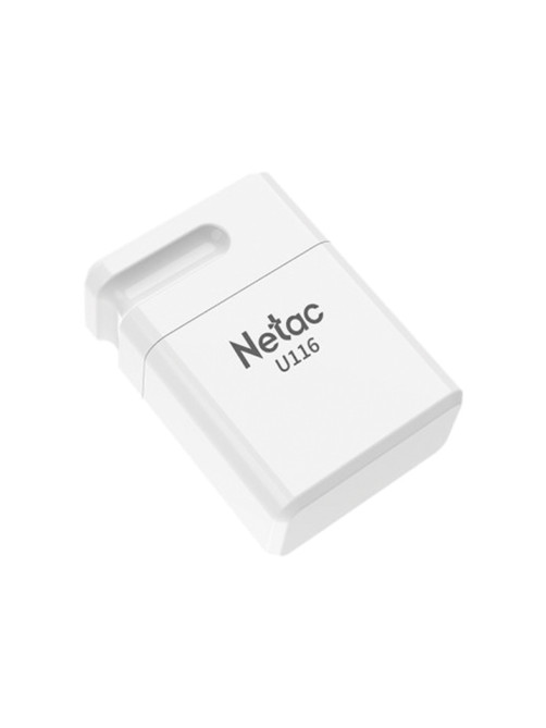 Флеш-диск 16 GB NETAC U116, USB 2.0, белый, NT03U116N-016G-20WH