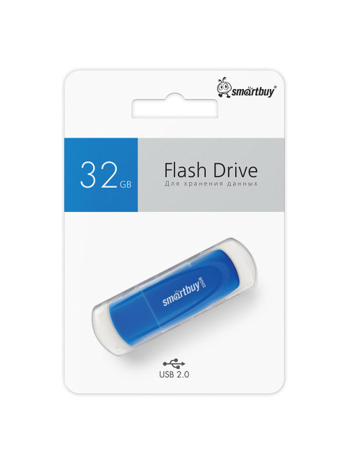 Флеш-диск 32 GB SMARTBUY Scout USB 2.0, синий, SB032GB2SCB
