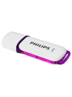 Флеш-диск 64 GB PHILIPS SNOW, разъем USB 2.0, фиолетовый, FM64FD70B/97