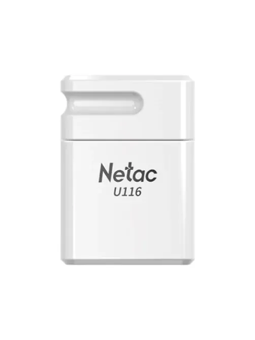 Флеш-диск 16 GB NETAC U116, USB 2.0, белый, NT03U116N-016G-20WH