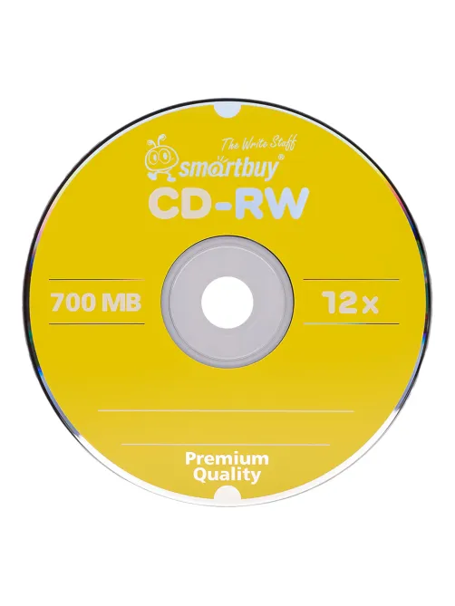 Диски CD-RW SMARTBUY, 700 Мб, 4-12x, Cake Box (упаковка на шпиле), КОМПЛЕКТ 50 шт., SBCD-RW50