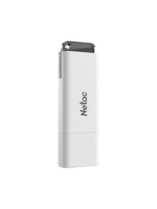 Флеш-диск 64 GB NETAC U185, USB 2.0, белый, NT03U185N-064G-20WH