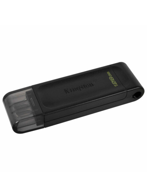 Флеш-диск 128 GB KINGSTON DataTraveler 70, разъем Type-C 3.2, черный, DT70/128GB
