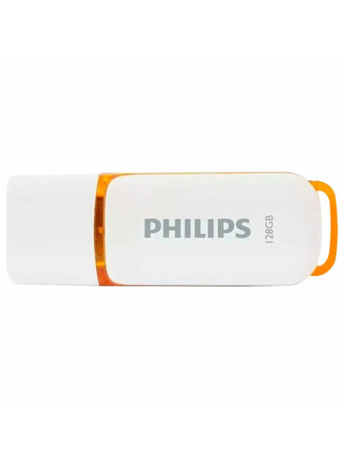 Флеш-диск 128 GB PHILIPS SNOW, разъем USB 2.0, желтый, FM12FD70B/97