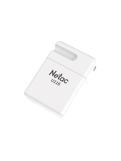 Флеш-диск 64 GB NETAC U116, USB 2.0, белый, NT03U116N-064G-20WH